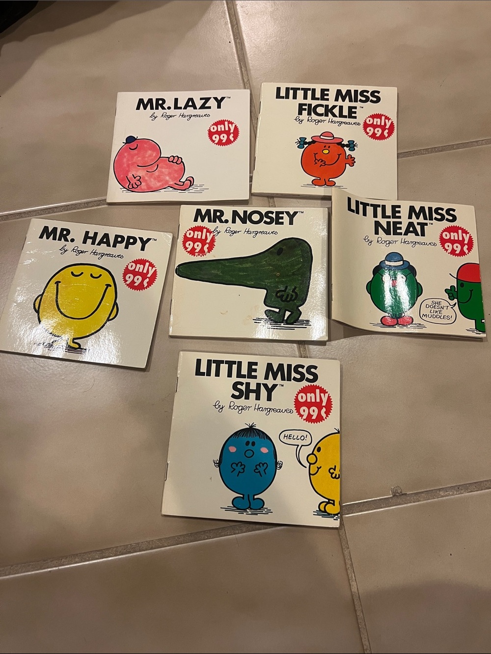 VINTAGE Little Miss/Mr. Book Set